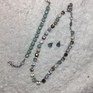 Sabika necklace, bracelet and earrings set